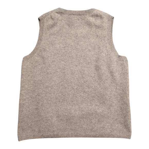 Grey 100% Cashmere Vest - Picture 3 of 5